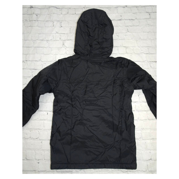 Columbia Hooded Zip Up Fleece Lined Jacket, Kids Medium, Black - Picture 3 of 8